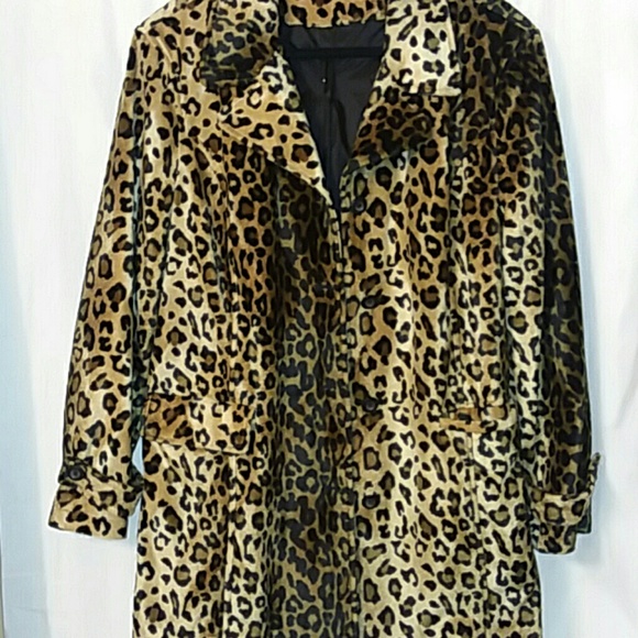 leopard print coat size 18